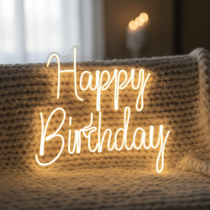 Happy Birthday – Düğün Dekorasyonu – Neon Led Tabela