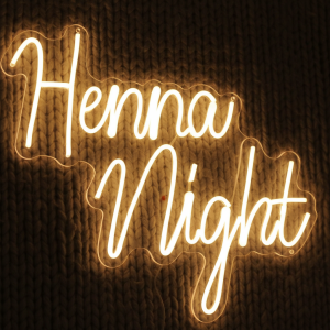 Henna Night – Düğün Dekorasyonu – Neon Led Tabela