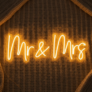 Mr & Mrs– Düğün Dekorasyonu – Neon Led Tabela